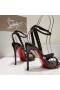 Christian Louboutin Mafaldina Sivri Sandalet 100mm Rugan Çikolata