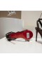 Christian Louboutin Mafaldina Sivri Sandalet 100mm Rugan Çikolata