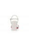 Christian Louboutin Bayan Jane Sandalet 85 Mm Sandalet Sedefli Nappa Deri Bianco