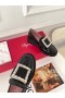 Roger Vivier Viv ' Rangers Strass Mokasen Siyah Rugan
