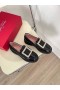 Roger Vivier Viv ' Rangers Strass Mokasen Siyah Rugan