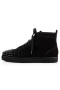 Christian Louboutin Yüksek top Lou Sivri Siyah/siyah / bk Süet Spor Ayakkabı