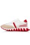 Christian Louboutin Alçak Üst Beyaz / loubi Dana Spor Ayakkabı
