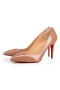 Christian Louboutin Pompalar Pigalle 85 mm Çıplak Rugan