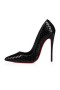 Christian Louboutin Pompaları So Kate 120 mm Siyah / lin Siyah Patent