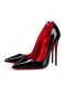Christian Louboutin Pompaları So Kate 120 mm Siyah / lin Psy Loubi Rugan