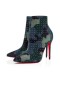 Christian Louboutin Spikita Ganimet Yani Kate 100 mm Çok / gümüş Süet Dana Derisi