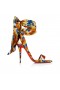 Christian Louboutin Miss Z Sandal Du Desert 100 Mm Gaagal Crepe Satin Magma