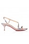 Christian Louboutin Rosalie 55 Mm Sandals Laminated Calf Leather Vintage Rose
