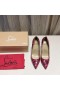 Christian Louboutin So Kate 120mm Pumps Patent Leather Black Pink