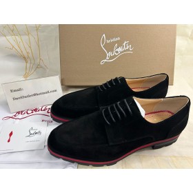 Christian Louboutin Davisol Derbies Deri Siyah Christian Louboutin Ayakkabı