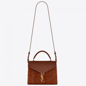 Saint Laurent Cassandra Orta Boy Ãanta Kahverengi Süet Saint Laurent Ãantalar