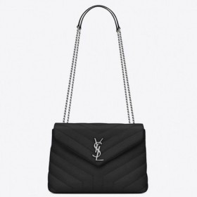 Saint Laurent Loulou Küçük Çanta Noir Matelasse Deri Saint Laurent Çantalar