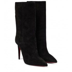 Christian Louboutin Astrilarge Süet Bot Siyah Christian Louboutin Ayakkabı