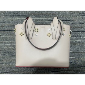 Christian Louboutin Cabata Doğu Batı Tote Çanta Dana Derisi Çıplak