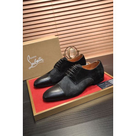 Christian Louboutin Greggo Oxford Dana Derisi ve Süet Siyah