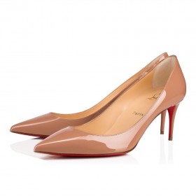 Christian Louboutin Kate 70 mm Pompalar Rugan Dana Derisi Allık