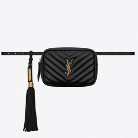 Saint Laurent Lou Bel Çantası Siyah Dana Derisi Saint Laurent Çantalar