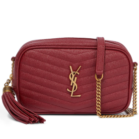 Saint Laurent Lou Kamera Ãantası Kırmızı Deri Saint Laurent Ãantalar