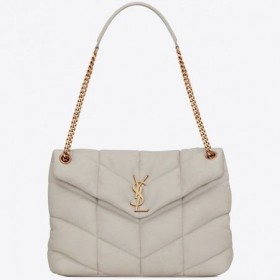 Saint Laurent Loulou Kirpi Orta Boy Ãanta FildiÅi Kuzu Derisi Saint Laurent Ãantalar