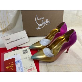 Christian Louboutin Ateşli Piliç 100 Mm Pompalar Boreal Specchio Deri Çok Renkli