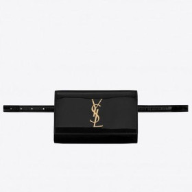 Saint Laurent Siyah Patent Kate Bel Çantası Saint Laurent Çantaları
