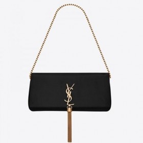 Saint Laurent Kate 99 Omuz Çantası Siyah Kuzu Derisi Saint Laurent Çanta