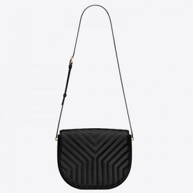 Saint Laurent Joan Satchel Siyah Y Kapitone Deri Saint Laurent Çantalar