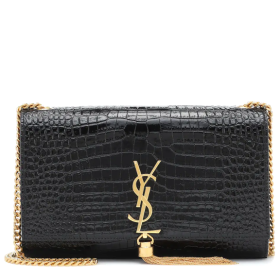 Saint Laurent Orta Kate Ãanta Püskül Siyah Pürüzsüz Deri Saint Laurent Ãanta