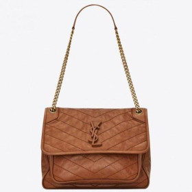 Saint Laurent Orta Boy Niki Ãanta Kahverengi Dana Derisi Saint Laurent Ãantalar