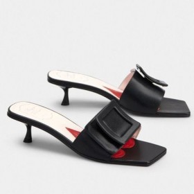 Roger Vivier Kapalı Toka 45mm Katır Siyah Deri
