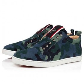Christian Louboutin Alçak üst F. A. V Fique A Vontade Multi Veau Kadife Spor Ayakkabı