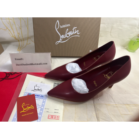 Christian Louboutin Pompalar Kate 85 mm Nappa Deri Bordo