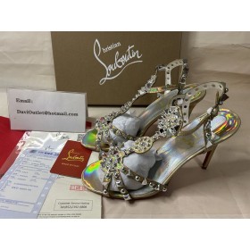 Christian Louboutin Sandalet Goldora 100 mm Ab/mıx Sv Ab/lın Las Ab Patent