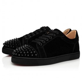 Christian Louboutin Spor Ayakkabı Vieira Sivri Siyah / siyah / bk Süet