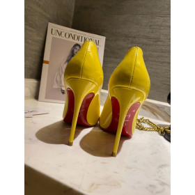 Christian Louboutin Pumps Hot Chick 100 mm Patent Leather Yellow