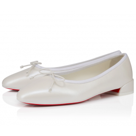 Christian Louboutin Sweetie Jane Ballerina Pump Nappa Leather White