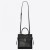 Saint Laurent Uptown Küçük Tote Siyah Pürüzsüz Deri