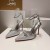 Christian Louboutin MaryKate Kraliçe 100MM Pompalar Kristal SüslenmiÅ Glitter GümüÅ