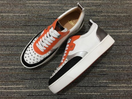 Christian Louboutin Happyrui Zapatillas De Deporte De Cuero De Becerro Multicolor