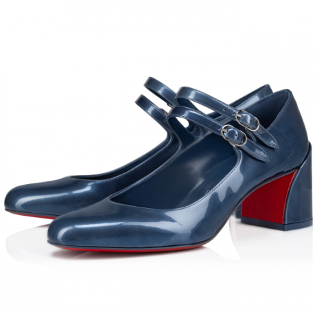 Christian Louboutin Señorita Jane 55 Mm Mary Janes Bombas De Azul