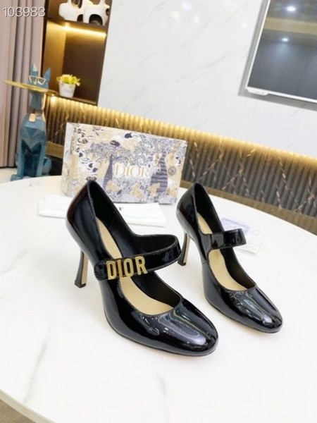 Dior Baby D Evolución de Mary Jane 75mm Bombas de Patentes Negro