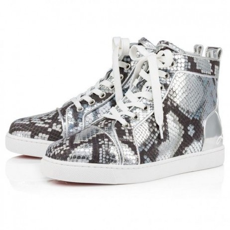Christian Louboutin Divertido Louis Mujer Alta-Top Zapatillas de deporte Multicolor Zapatos CL