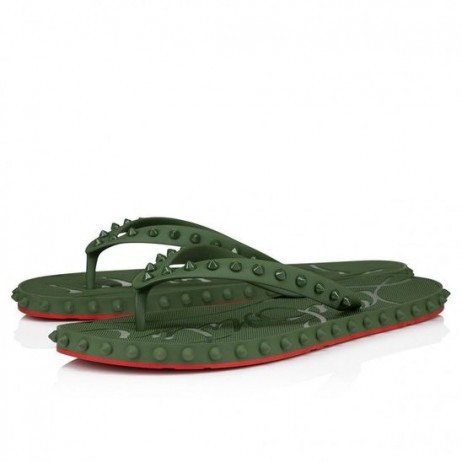 Christian Louboutin Super Loubi Flip Mulas de Goma Vertlaine CL Zapatillas