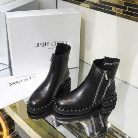 Jimmy Choo HADLEY Tobillo de Arranque de Cadenas de Negro