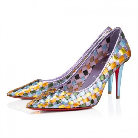 Christian Louboutin Damipump 85mm Bombas de Cuero Multicolor Zapatos de Christian Louboutin