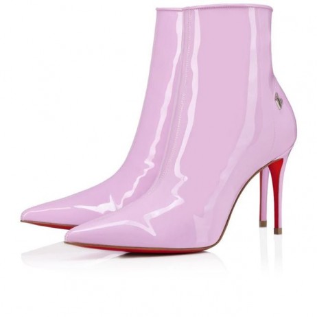 Christian Louboutin Deportivo Kate Botín de 85 mm de Cuero de Patente Pinkador Rosa
