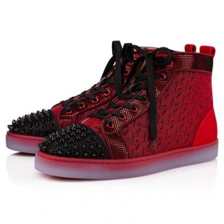 Christian Louboutin Lou Picos Orlaato Negro/loubi Poliéster