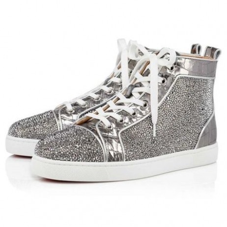 Christian Louboutin Louis Plata/grito Lt Chrome Strass