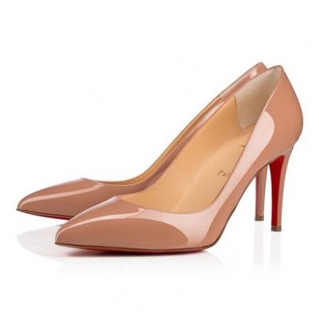 Christian Louboutin Pigalle Bombas de 85 mm de Desnudos de Patentes de Cuero